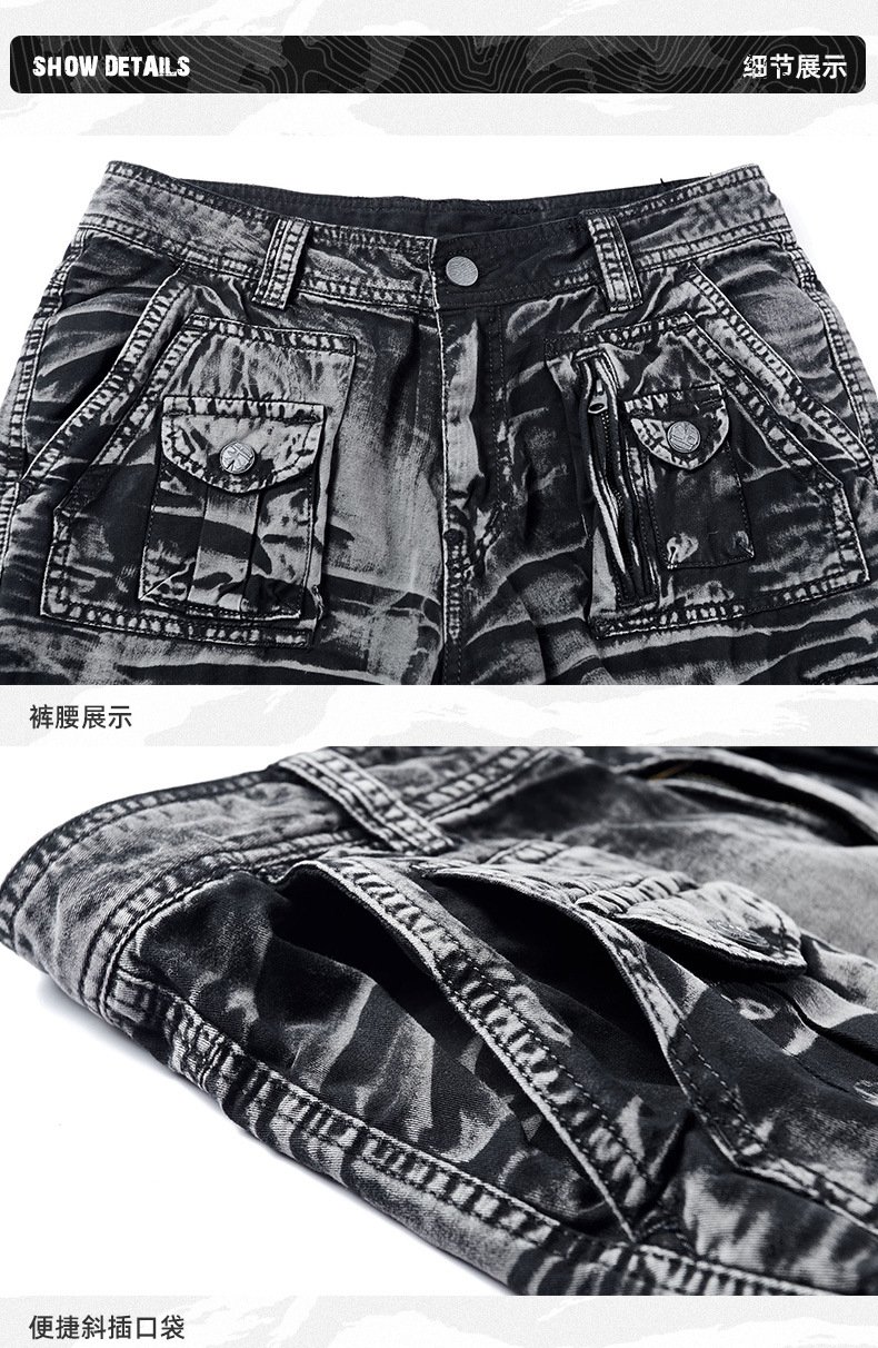 Мужские брюки военного стиля с карманами оптом из Китая