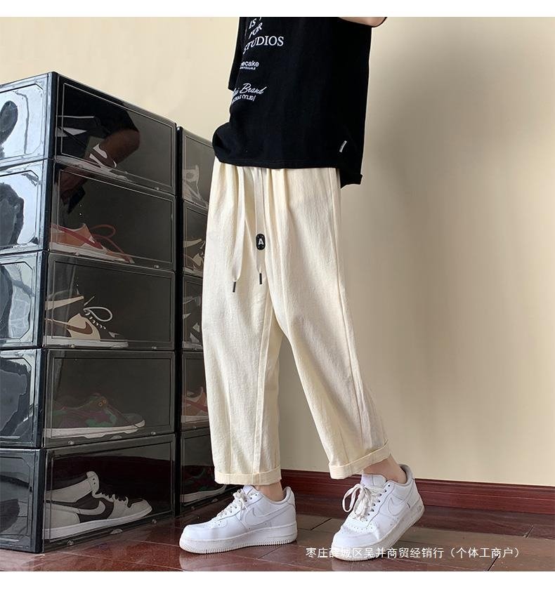 Мужские джинсы 2023 новой моды джинсы в стиле кэжуал с девятью дюймовыми брюками для мужчин оптом из Китая