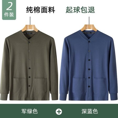 Мужская хлопковая футболка с длинным рукавом для пожилых фотография