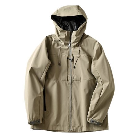 Мужская куртка с капюшоном и ветрозащитой фото