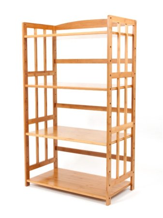 Многоуровневая полка для кухни из бамбука изображение