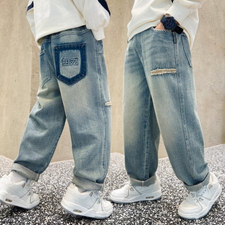 Детские джинсы 2024 весна-лето фотография