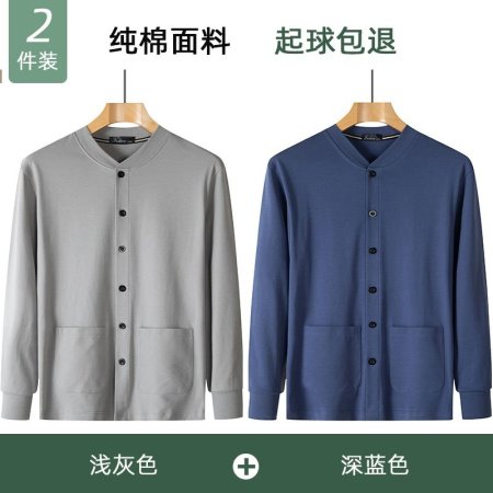 Мужская хлопковая футболка с длинным рукавом для пожилых фотография