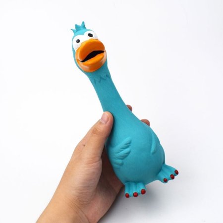 Резиновый игрушечный кричащий петух для собак и кошек изображение