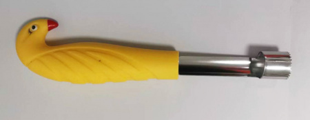 Нож для удаления сердцевины у яблок с желтой пластмассовой ручкой MH-XN17 / К144 / B30 детальное фото