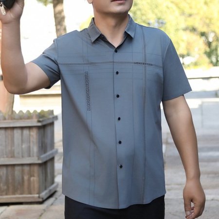 Мужской летний комплект с рубашкой из хлопка и футболкой фотография