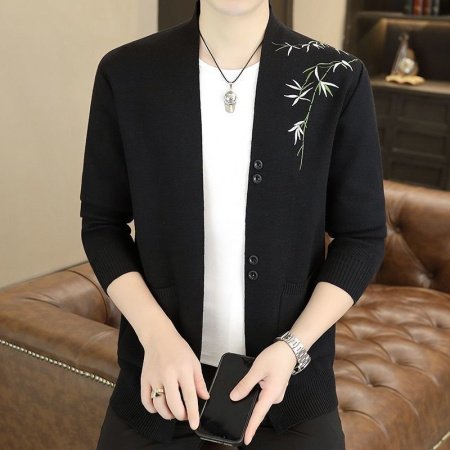 Мужская кардиган с вышивкой фотография