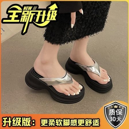 Женские летние туфли с толстой подошвой изображение