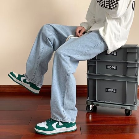 Черно-серые мужские джинсы весна 2023 изображение