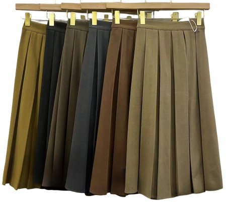 Юбка в стиле ретро с высокой талией и узором в виде зонта изображение