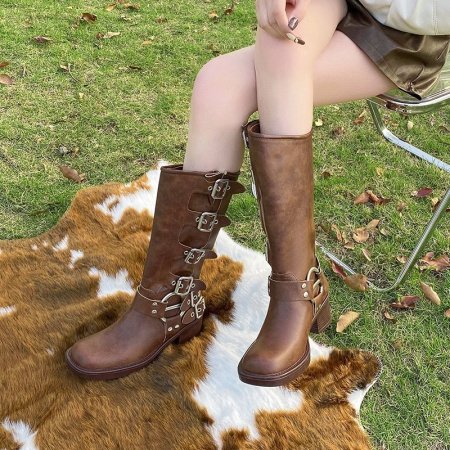 Женские ковбойские сапоги 2023 летней моды изображение