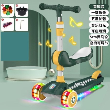 Детский трехколесный самокат фото