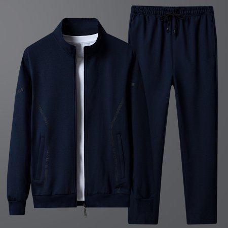 Мужской спортивный костюм с хлопковой толстовкой изображение