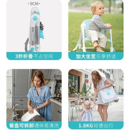 Детский стульчик для кормления Flippa изображение