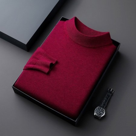 Мужской свитер с высоким воротником изображение