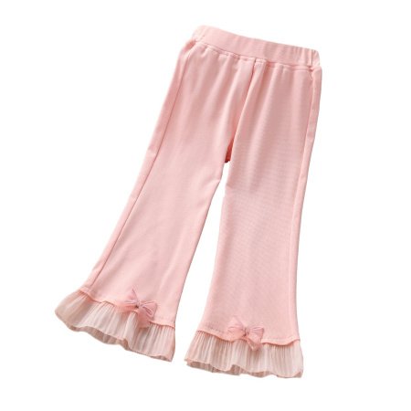 Летние детские леггинсы с кружевными краями изображение