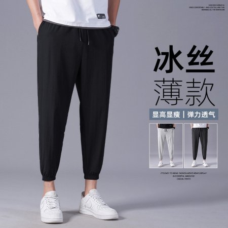 Мужские летние брюки из легкого льняного материала фотография