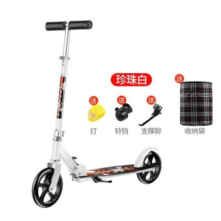 Детский самокат с большими колесами изображение