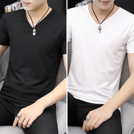 Мужская футболка из модала и льна изображение