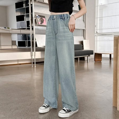 Джинсы для девочек летние 2024 фотография