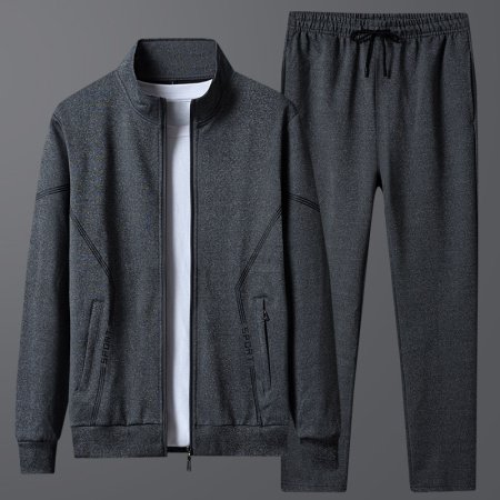 Мужской спортивный костюм с хлопковой толстовкой изображение