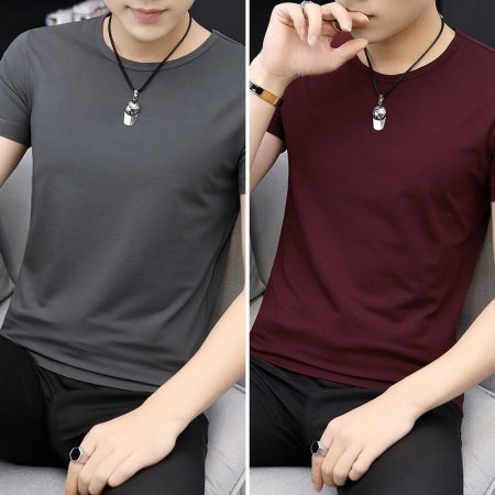 Мужская футболка из модала и льна изображение