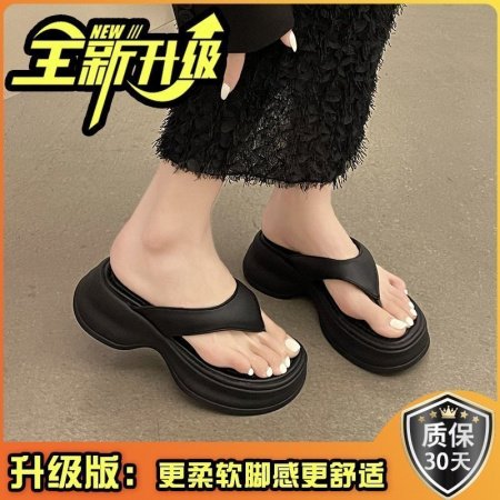 Женские летние туфли с толстой подошвой изображение