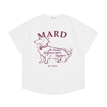 Футболка с коротким рукавом и принтом маленькой собачки фотография