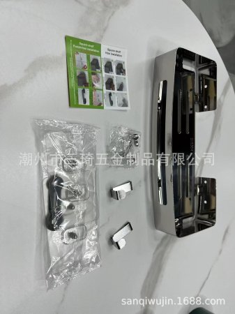 Угловая полка для ванной комнаты из нержавеющей стали изображение