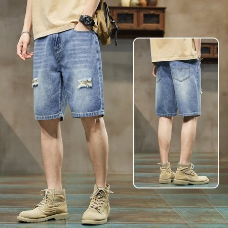 Мужские джинсовые шорты летнего сезона фото