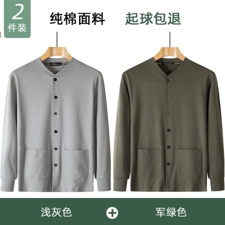 Мужская хлопковая футболка с длинным рукавом для пожилых фотография