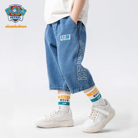 Детские джинсы 2024 лето новые мальчики брюки изображение