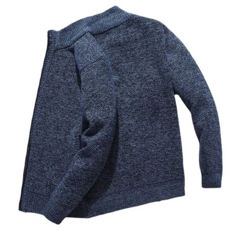 Мужская зимняя толстовка с молнией и высоким воротником фотография