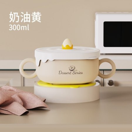 Детская пищевая чашка из нержавеющей стали с ручкой изображение