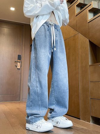 Джинсы мужские в стиле Хонконг весна фотография