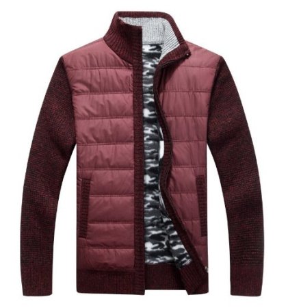 Мужская зимняя толстовка с капюшоном и клетчатым узором фото