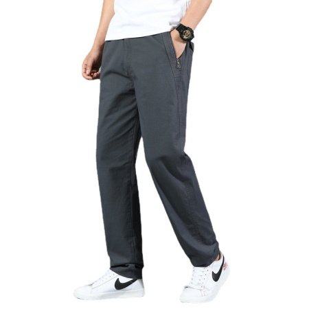 Мужские джинсы с карманами и застежкой-молнией изображение