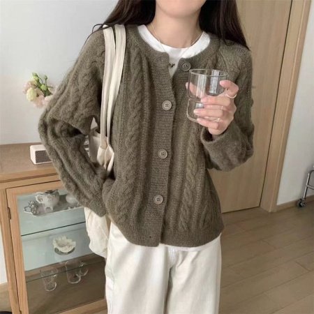 Женский свитер-кардиган в стиле ленивого ветра фото