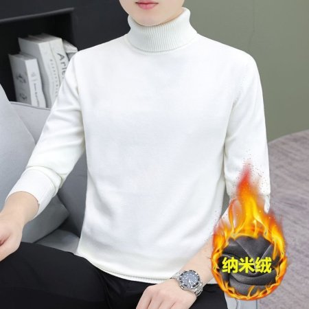 Мужской свитер с высоким воротником фото