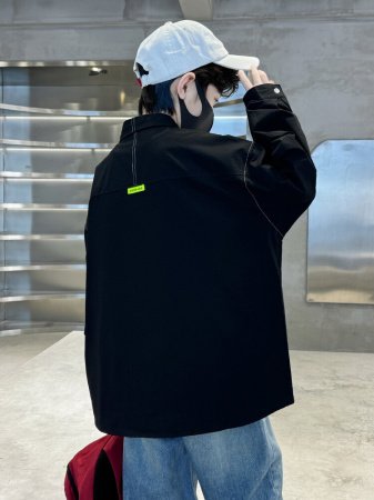 Мальчик рубашка 2024 новая весна корейская детская рубашка куртка мальчик досуг длинный рукав весенняя мода детская одежда фото