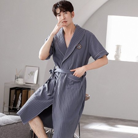 Мужская халат-платье из хлопка фото