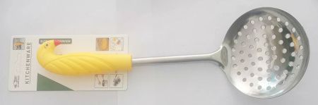 Шумовка с желтой пластмассовой ручкой MH-XN23 / К96 / B24 детальное фото
