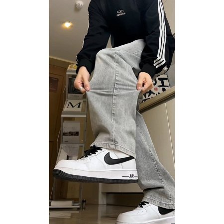 Мужские джинсы водяно-серого цвета изображение