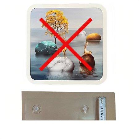 Шкаф для ванной комнаты с изображением на стене фотография