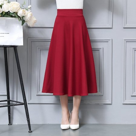 Длинная юбка в стиле ретро с высокой талией фотография