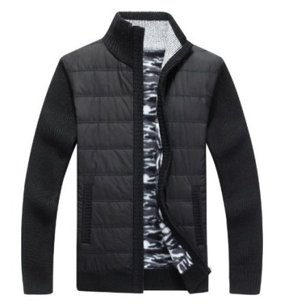 Мужская зимняя толстовка с капюшоном и клетчатым узором фото