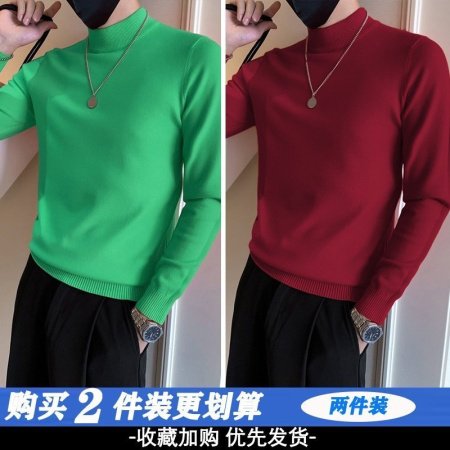 Мужской свитер с высоким воротником изображение