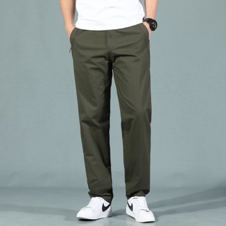 Мужские джинсы с карманами и застежкой-молнией изображение