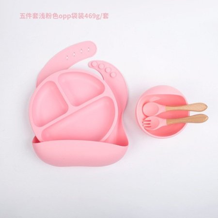 Детский набор посуды из силикона фотография