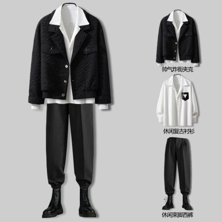 Мужская куртка в стиле панк для осенне-зимнего сезона фото